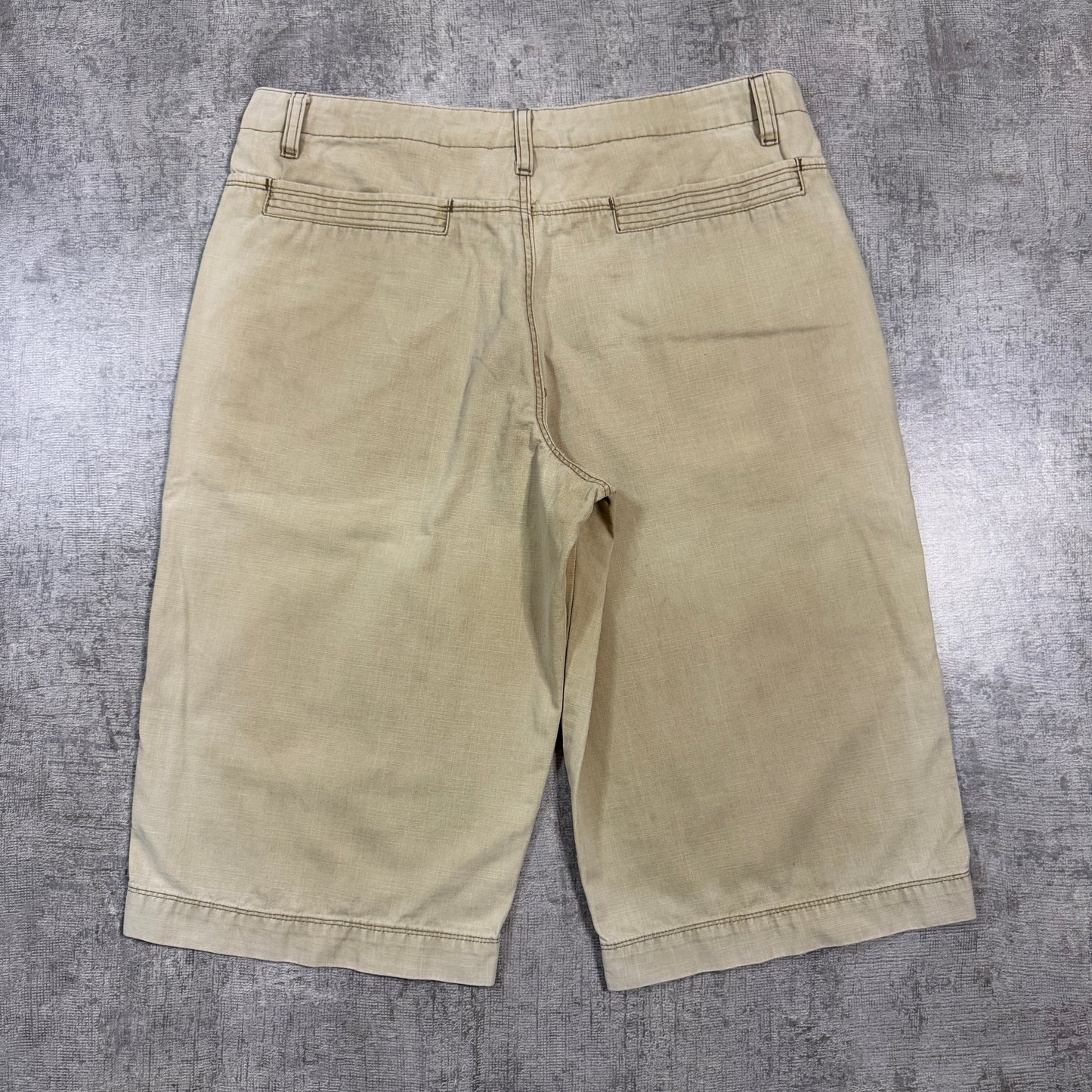 Colorado Baggy Cargo Shorts Size 34 Mens Beige Y2K -I16