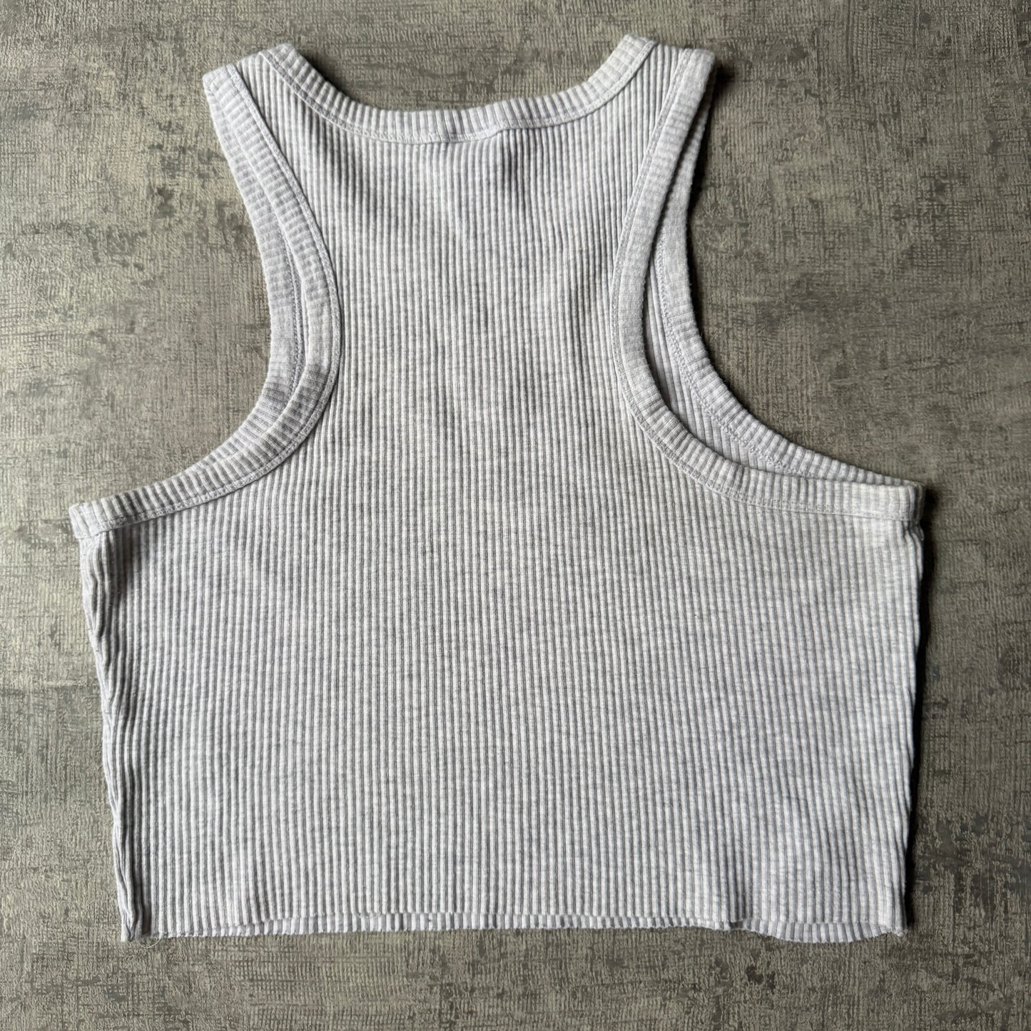 Fila Womens Grey Ribbed Tank Top Size XL Y2K -F54