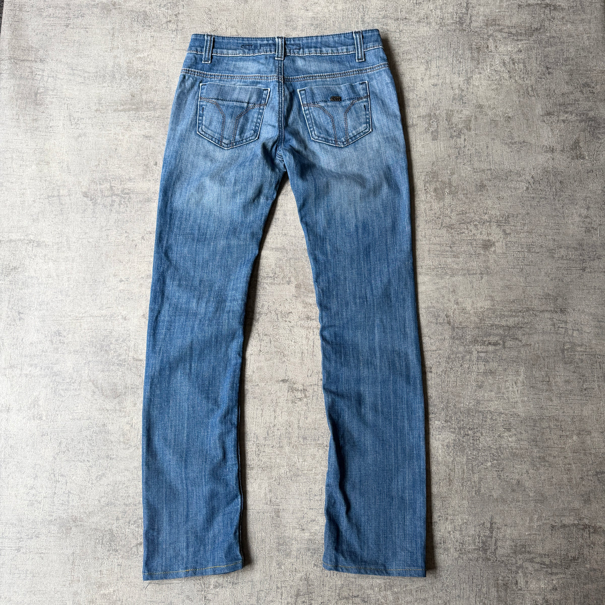Miss Sixty Womens Y2K Low Rise Jeans Size 27 Blue Denim -H12