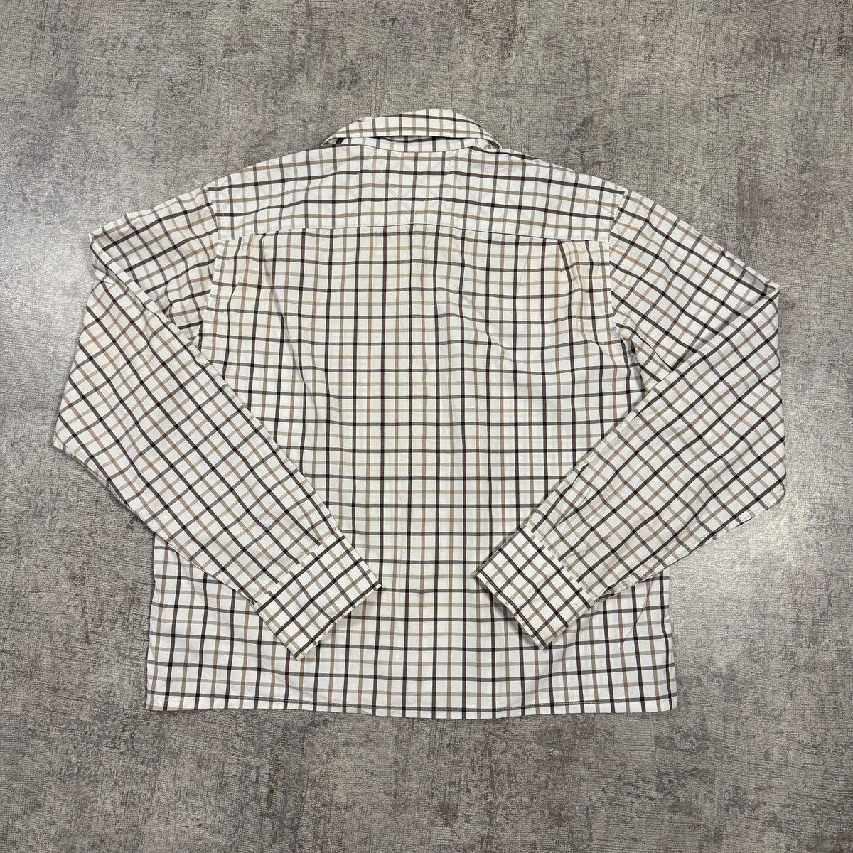 Tommy Hilfiger Plaid Cropped Button Up Shirt Size L Mens -I4