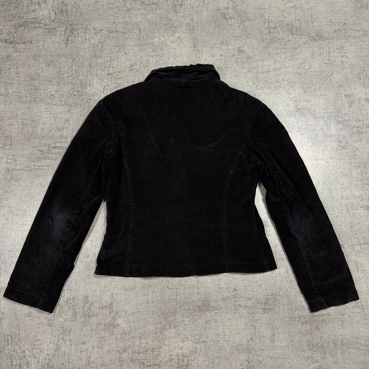 Tommy Hilfiger Womens Corduroy Blazer Jacket Size S Womens Black Coat -D22