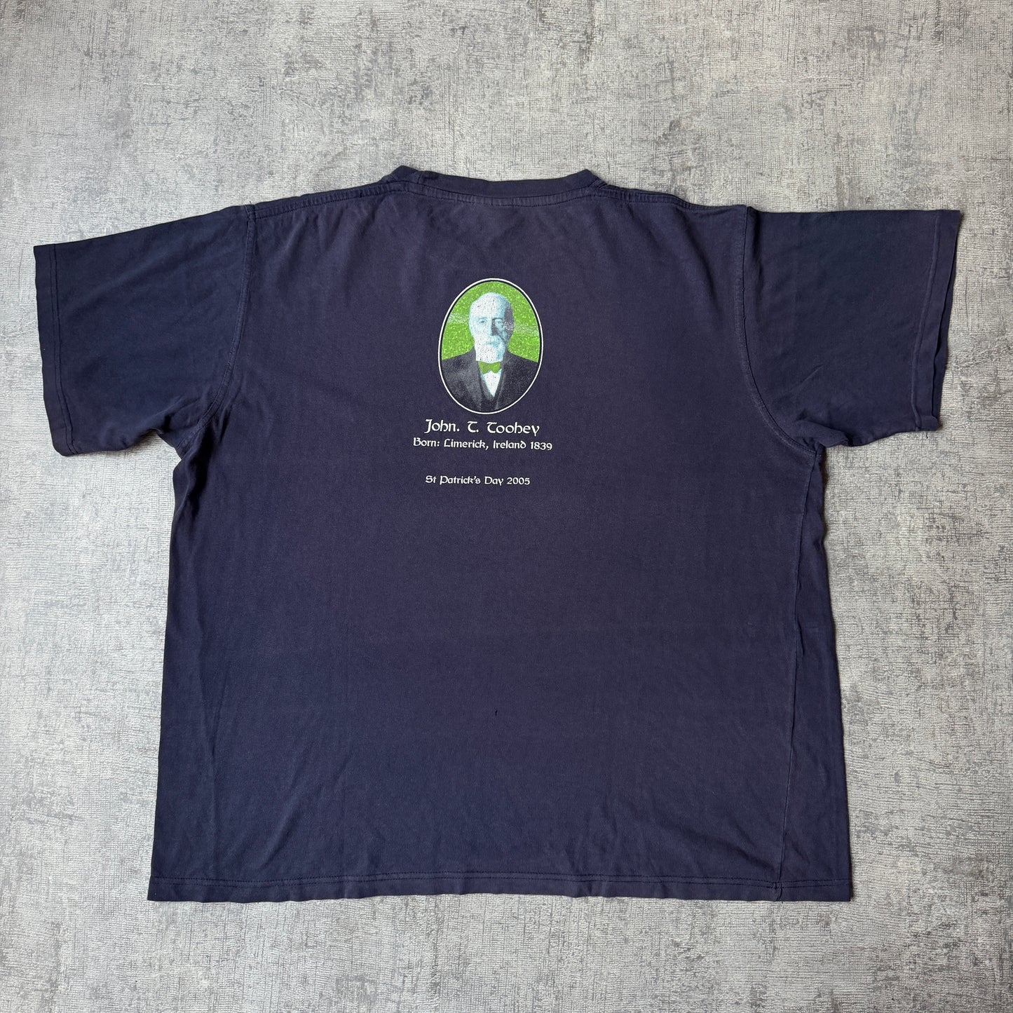 Tooheys New 2005 Navy Blue Graphic T Shirt Size XXL St Pat’s -G51