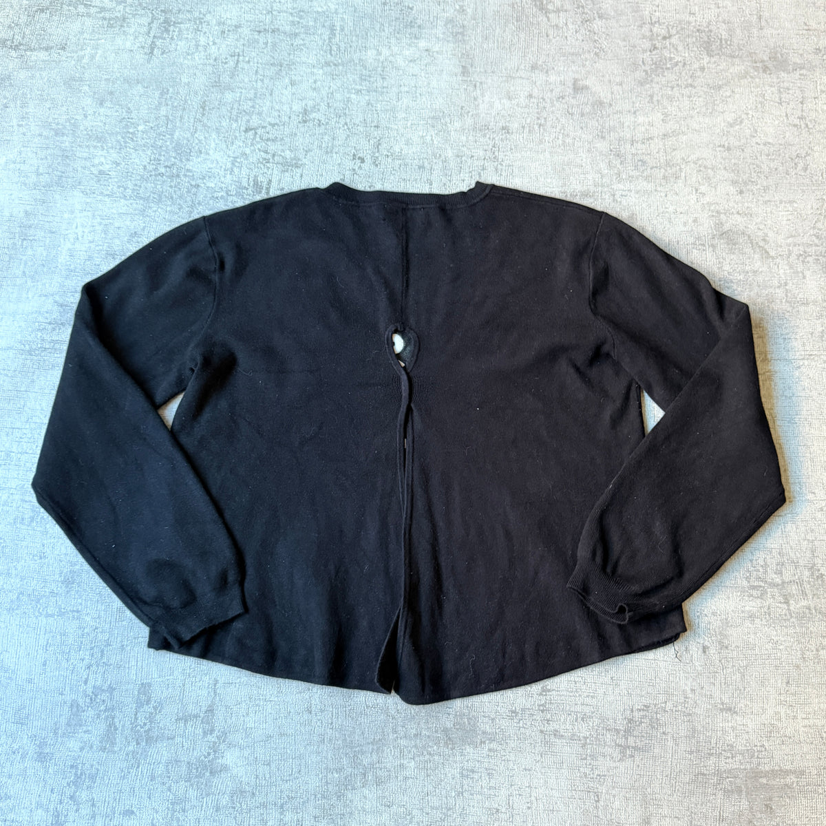 Stussy Y2K Knitted Graphic Sweater Size 6 Black White Jumper -B45