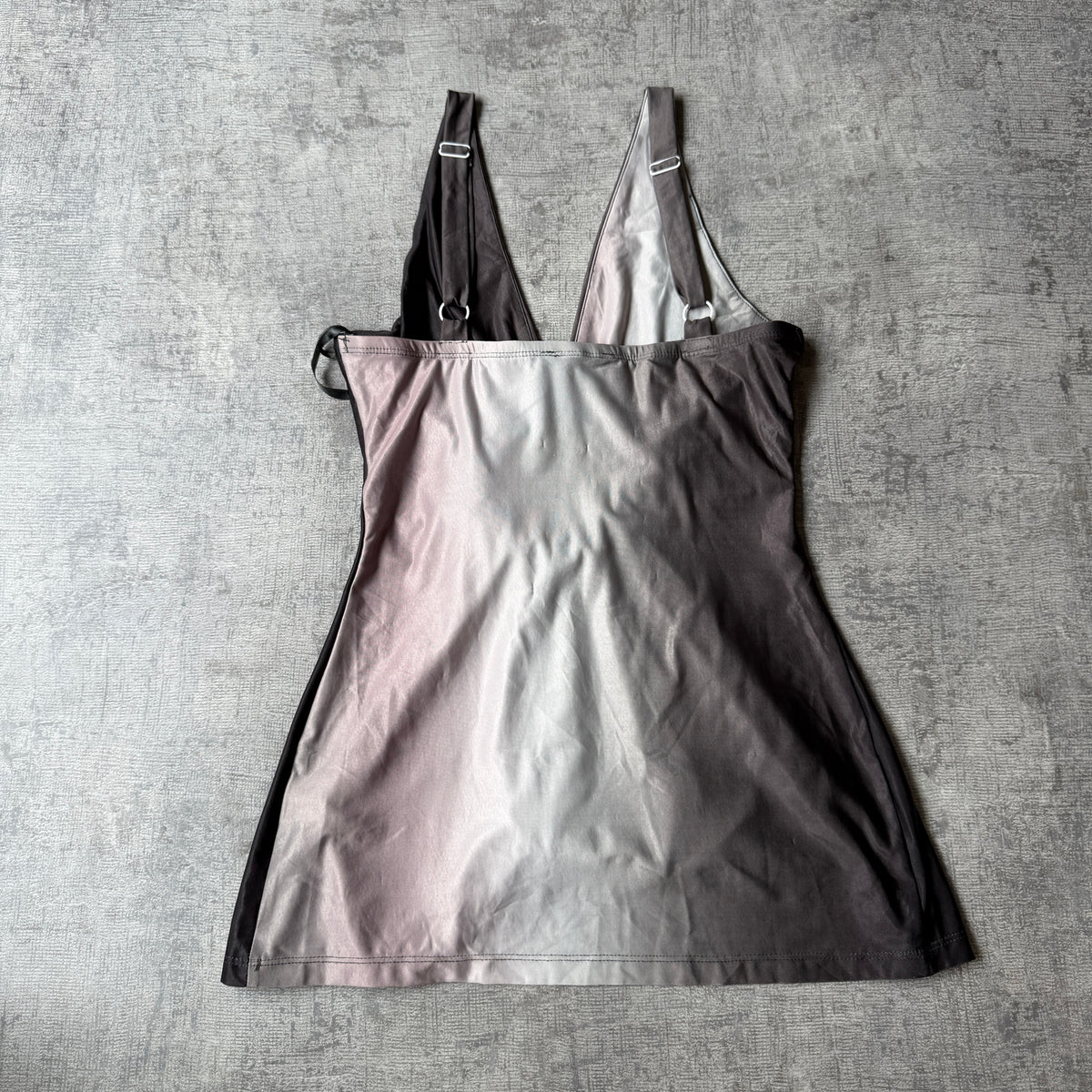 Miss Cherry Y2K Tank Top Size S Womens Black Grey NWT's -C40