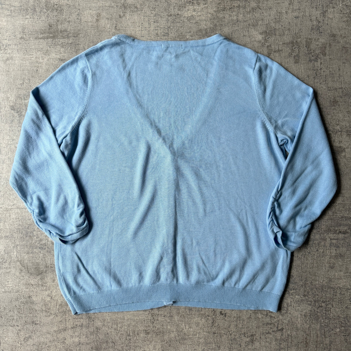 Tommy Hilfiger Womens V-Neck Cardigan Size L Pastel Blue Jumper -F27
