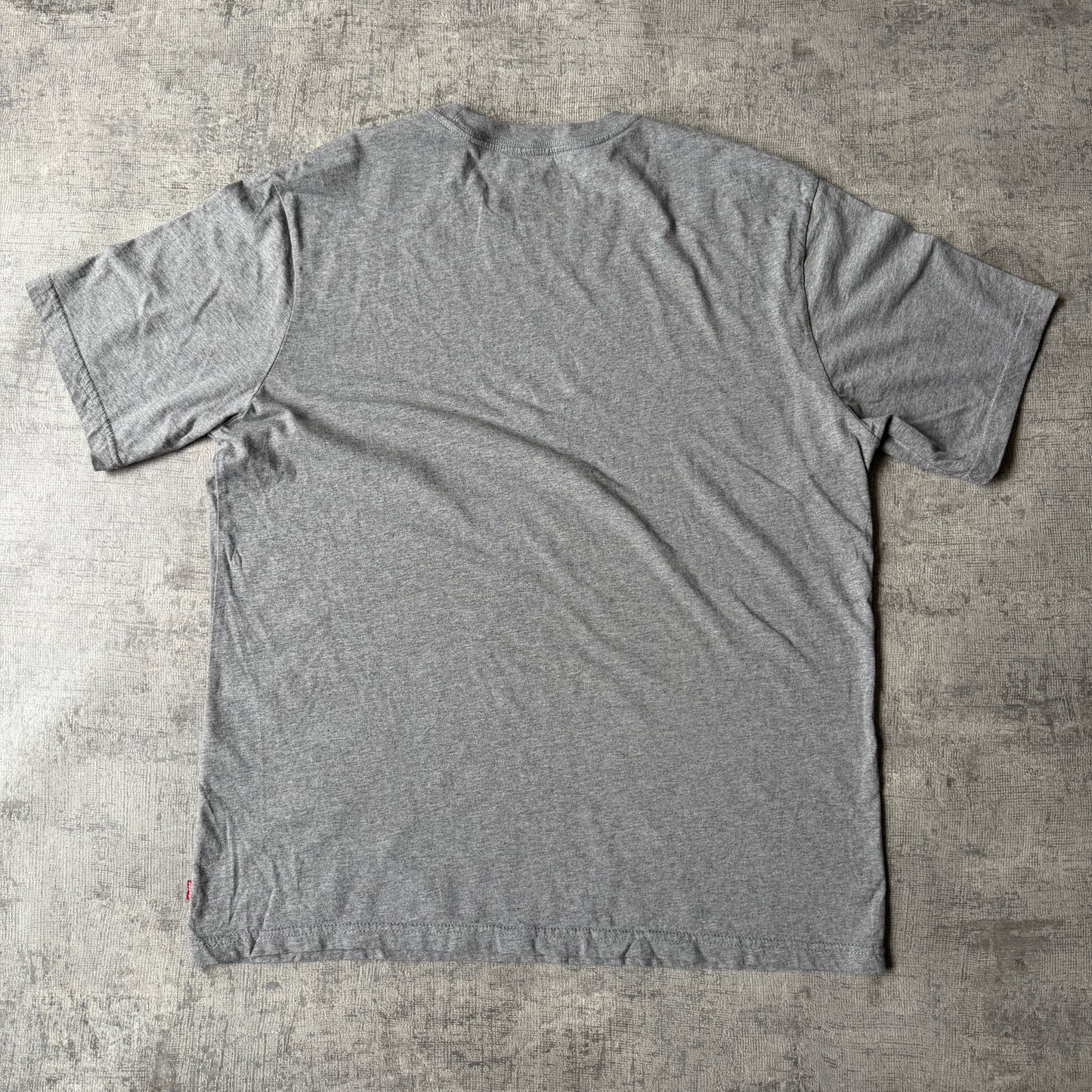 Levi’s Grey Graphic T-Shirt Size M Mens Blue Arch Logo Top -E42