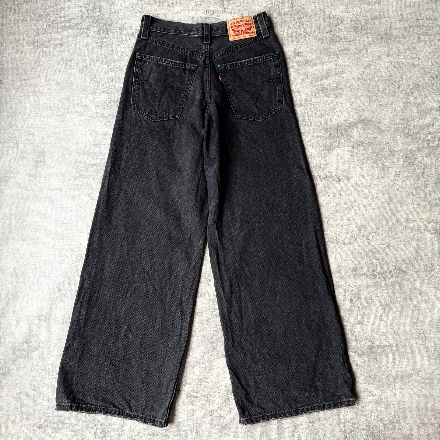 Levi’s 94 Baggy Wide Leg Black Jeans Size 24 Womens -G4