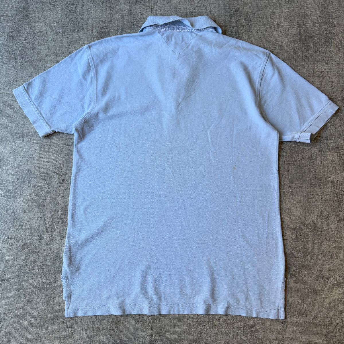 Tommy Hilfiger Pastel Blue Polo Shirt Size M Mens -H36