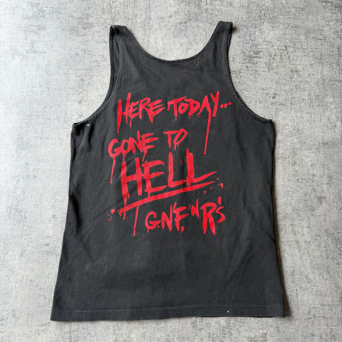 Guns & Roses 1991 Vintage Graphic Singlet Fits Size L Mens -A56