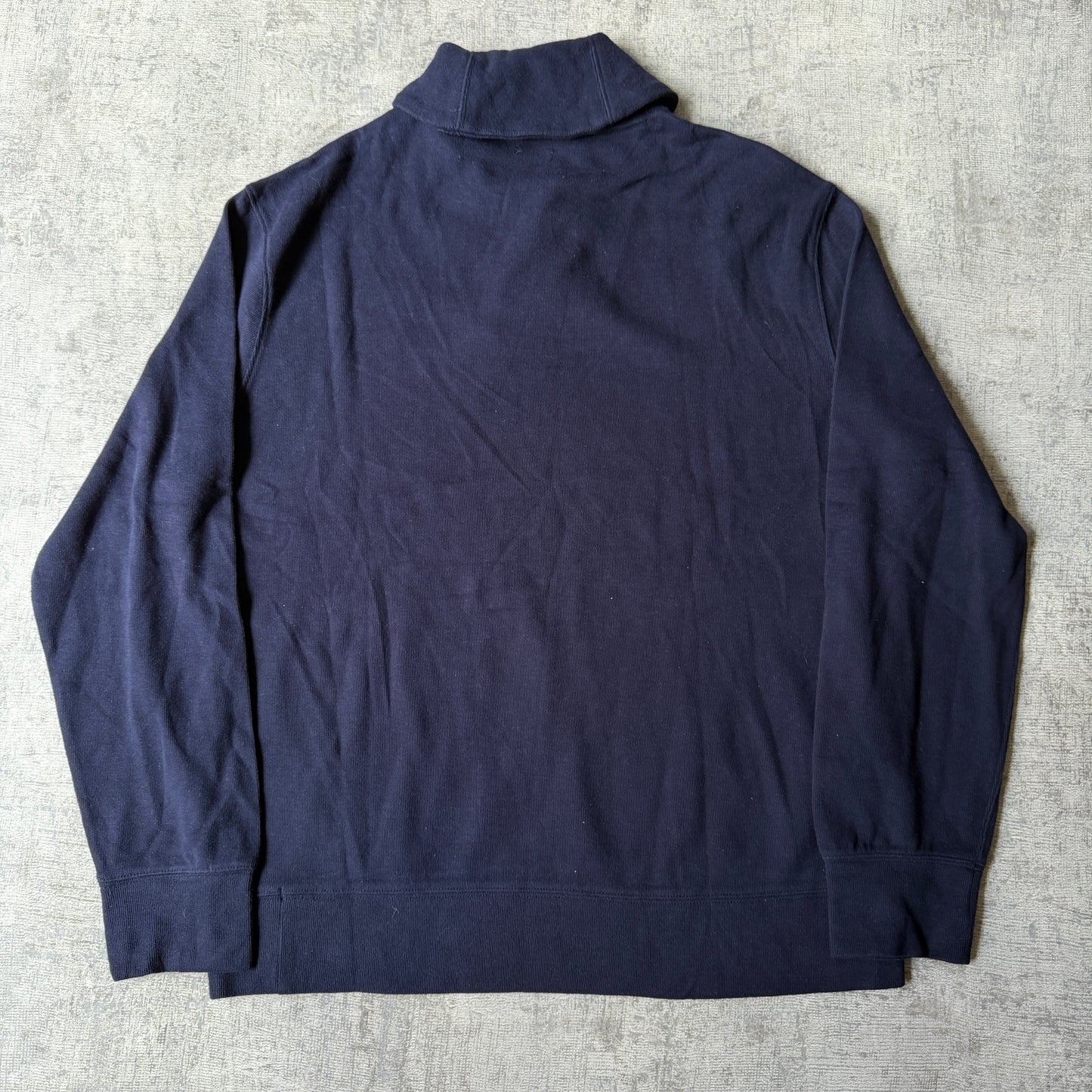 Polo Ralph Lauren Mens Sweater Size L Mens Navy Shawl Collar -D28