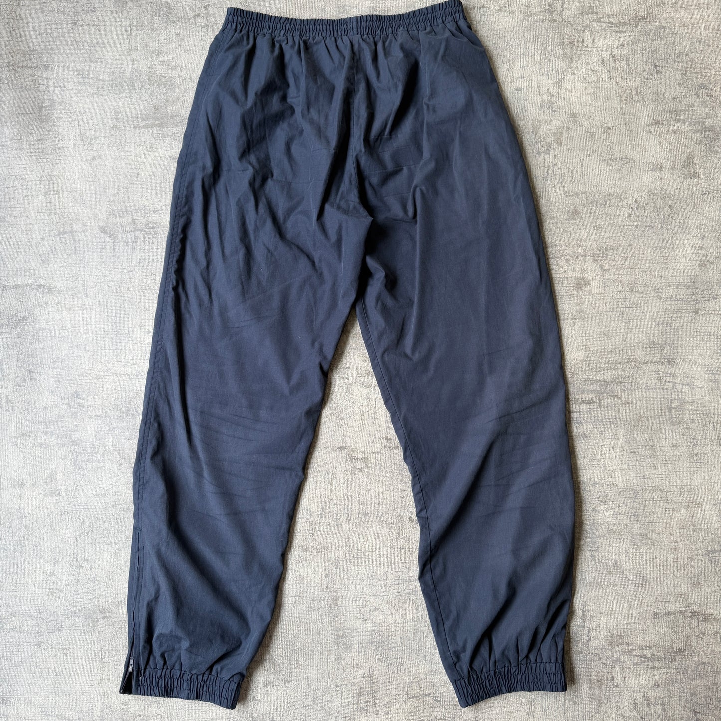 Puma Mens Y2K Track Pants Size L Navy Blue Embroidered Logo -C6