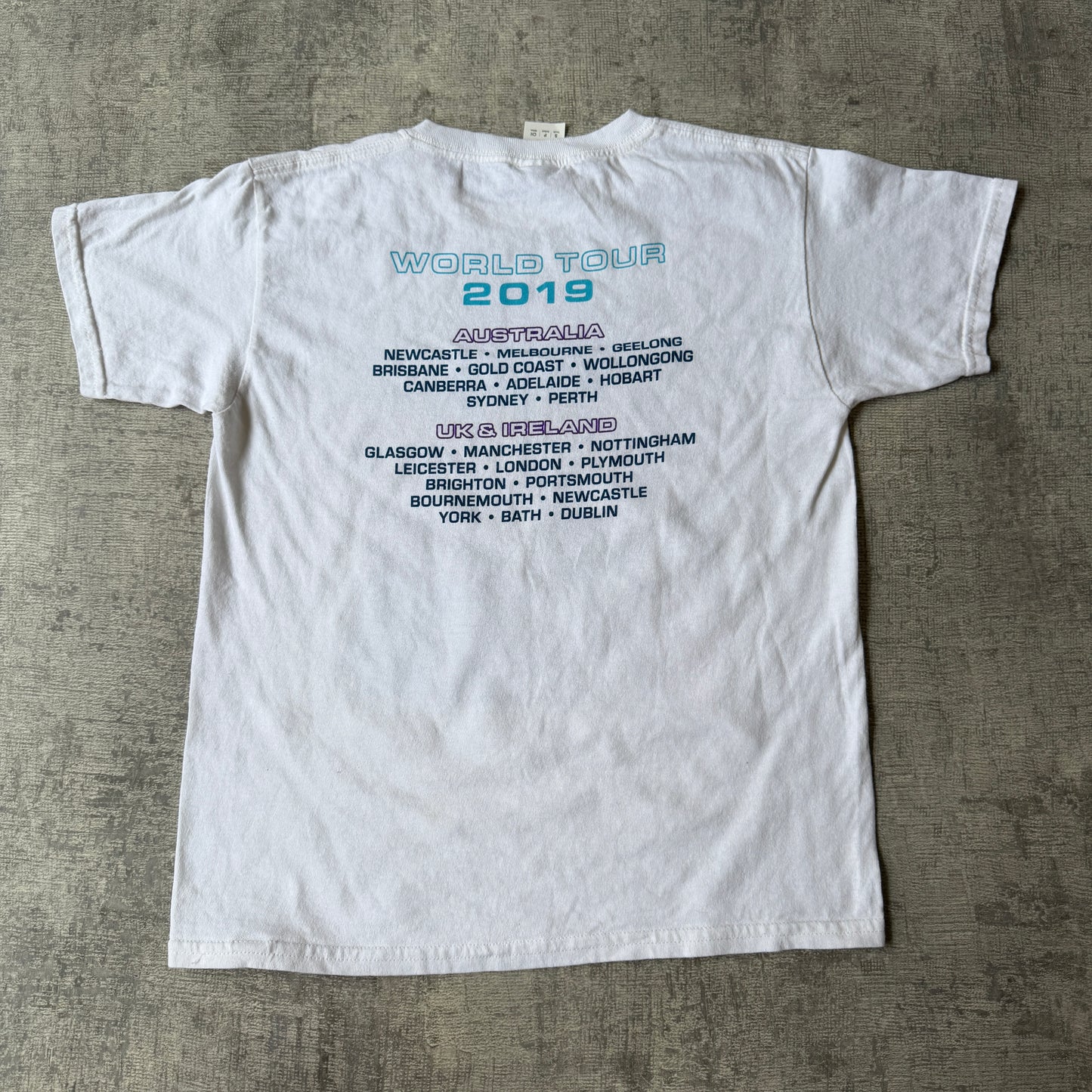 The Next Step On Tour Graphic T Shirt Size SY Fits XS Womens White Tee 2019 -H63
