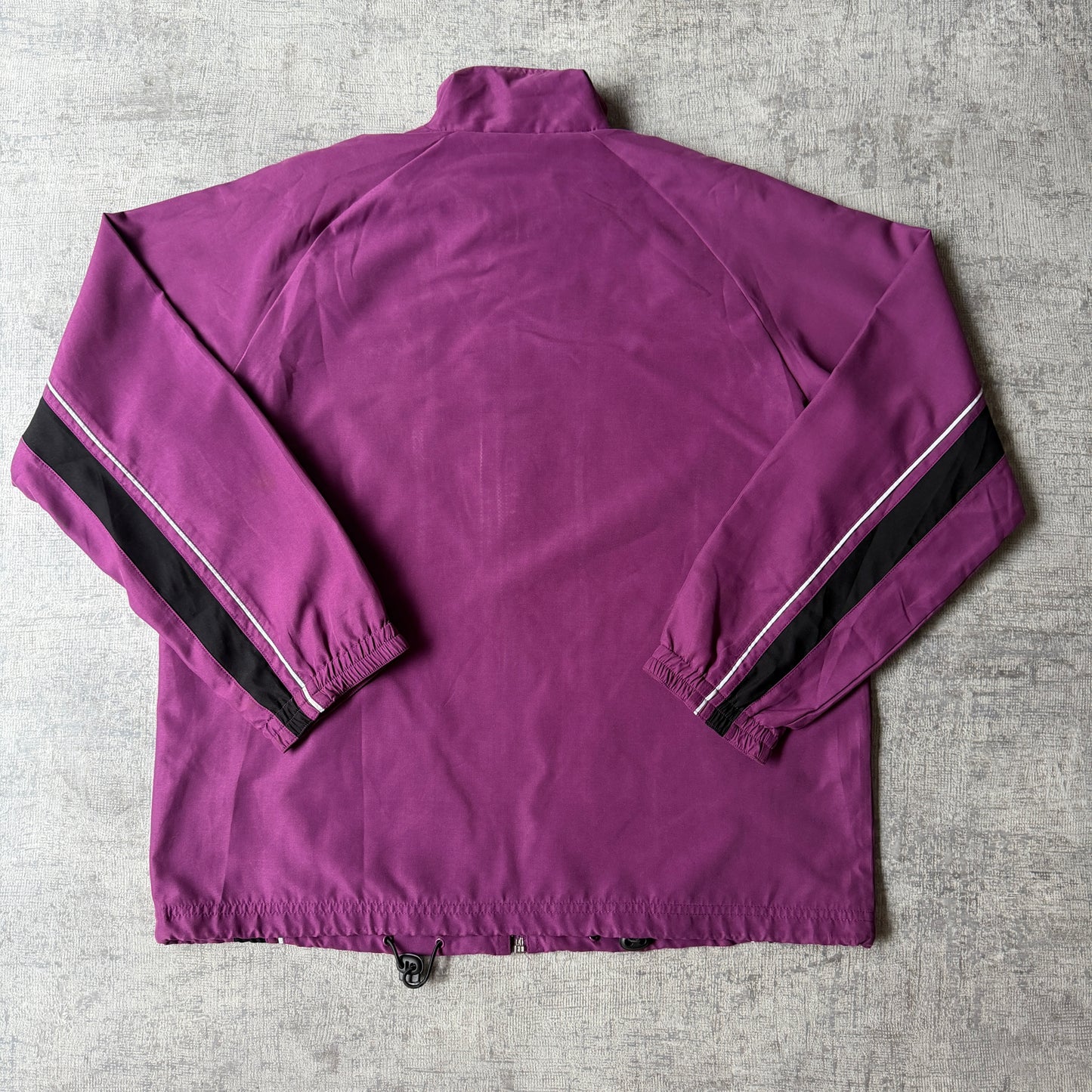 Diadora Womens Purple Track Jacket Size 10 Full Zip Y2K -F32