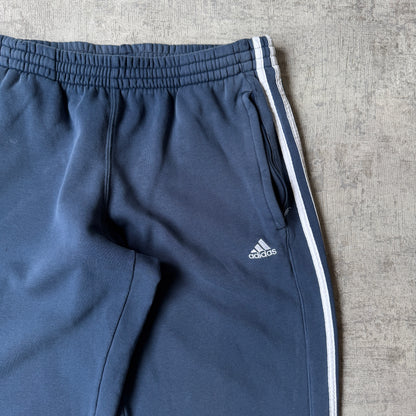 Adidas Baggy Track Pants Size M Mens Navy/ White Embroidered            -B37