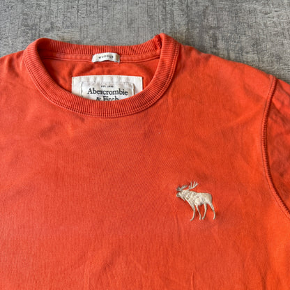 Abercrombie & Fitch Y2K Orange Long Sleeve Top Size S Womens              -B67