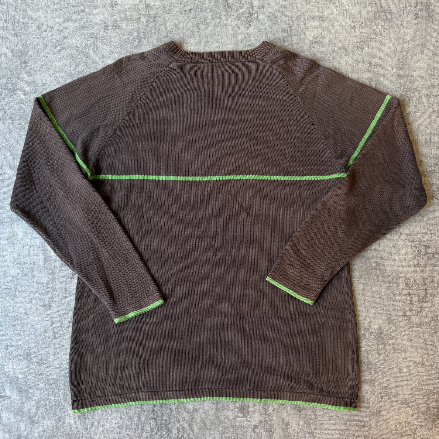 Billabong Y2K Brown Knitted Mens Sweater Size L Pullover               -E33