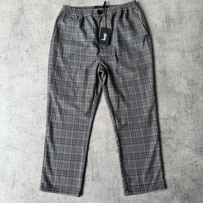 Stussy Grey Check Street Long Pants Size 32 Mens Y2K NWT'S               -E5