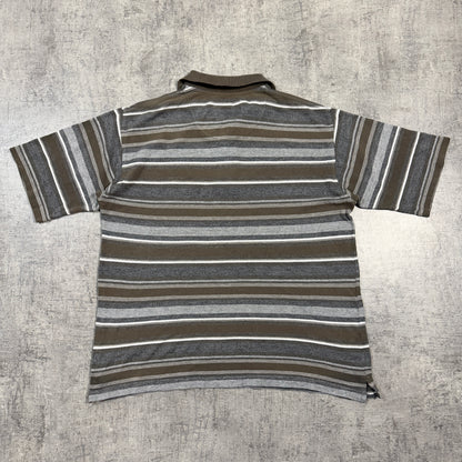 Golden Breed Vintage Striped Surf Polo Shirt Size L Mens                        -I67