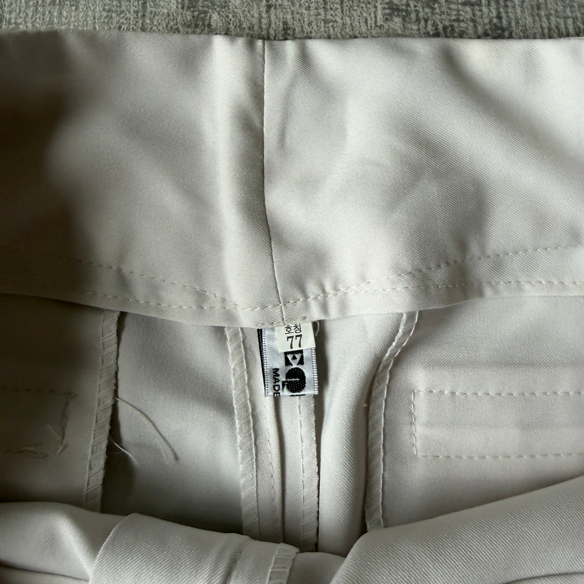 Womens Vintage White Flare Dress Pants Size 32 Low Rise              -F6