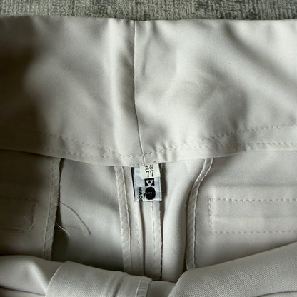 Womens Vintage White Flare Dress Pants Size 32 Low Rise              -F6