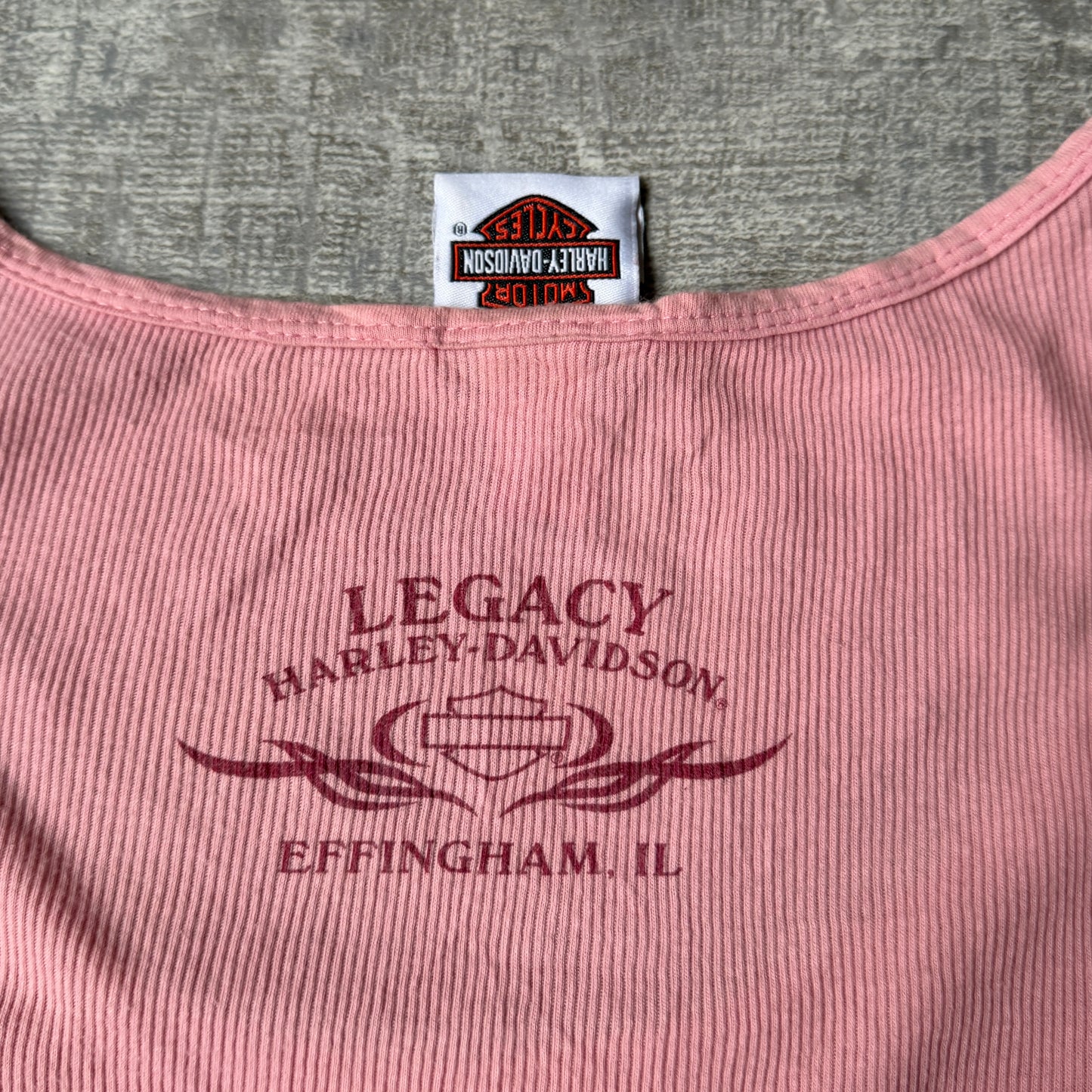 Harley Davidson Y2K Pink Tank Top Size XL Women's    -A2