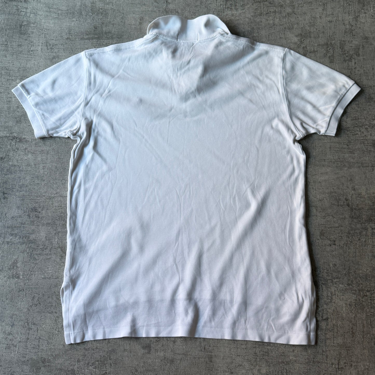Vintage Polo Ralph Lauren Mens White Polo Shirt Size S Oversized        -D54
