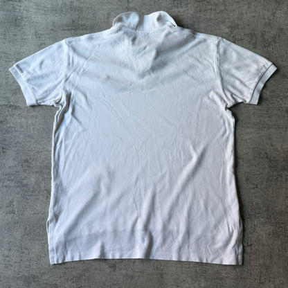 Vintage Polo Ralph Lauren Mens White Polo Shirt Size S Oversized        -D54