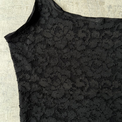 Lili Y2K Black Lace Cami Top Fits Size S Womens Tank                   -C46