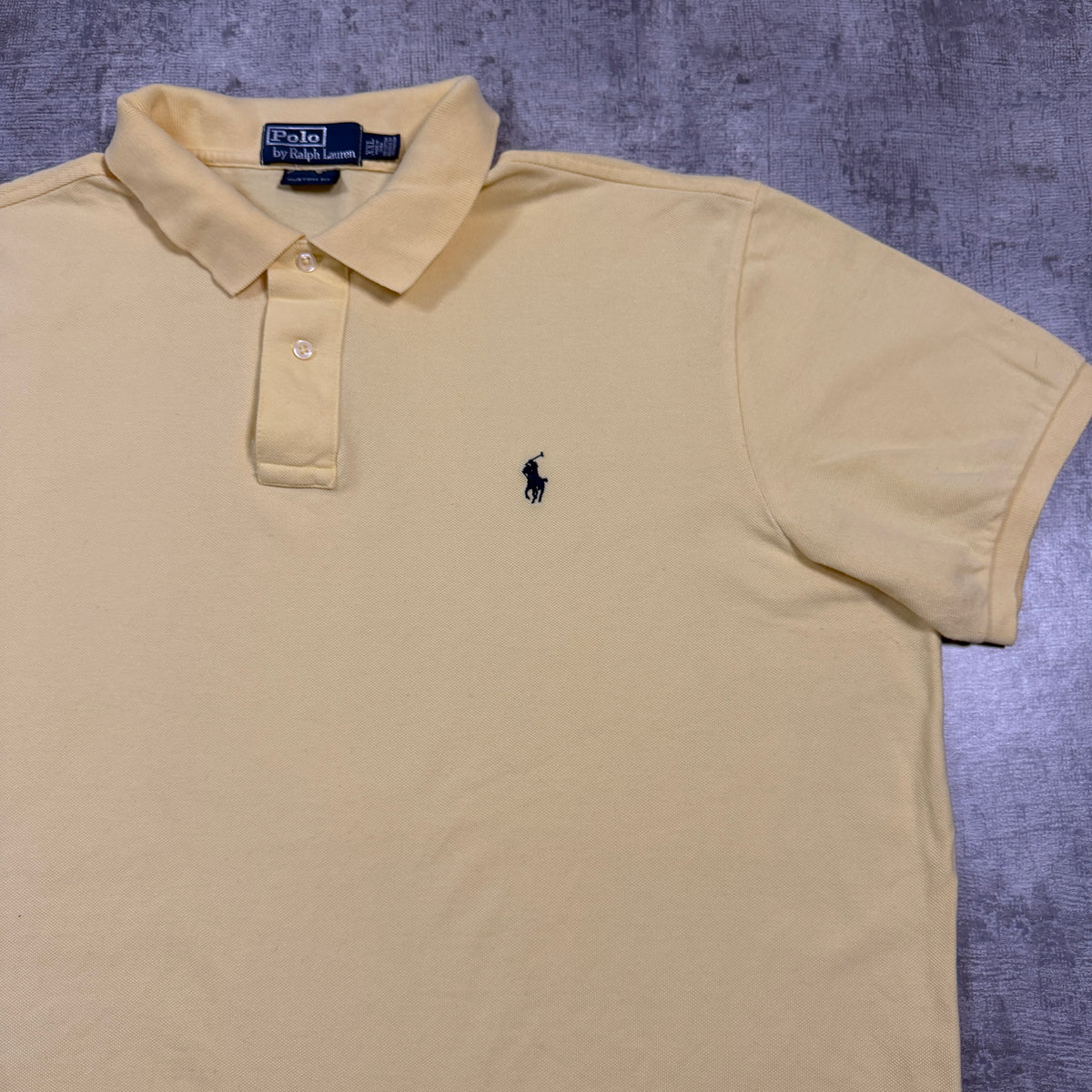 Polo Ralph Lauren Mens Pastel Yellow Polo Shirt Size XXL Mens                         -I69