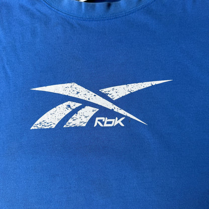 Reebok Y2K Blue Graphic Logo T-Shirt Size XXL Mens Tee        -B7