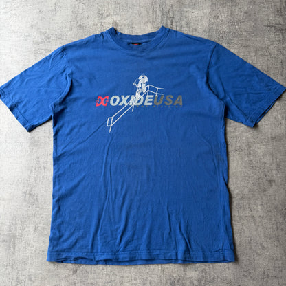 Oxide Y2K BMX Blue Graphic T-Shirt Size L Mens Vintage Tee            -C25
