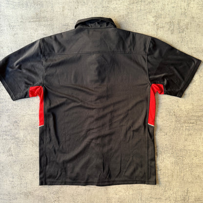 Ripcurl Y2K Button Up Shirt Size L Mens Black Red             -B53