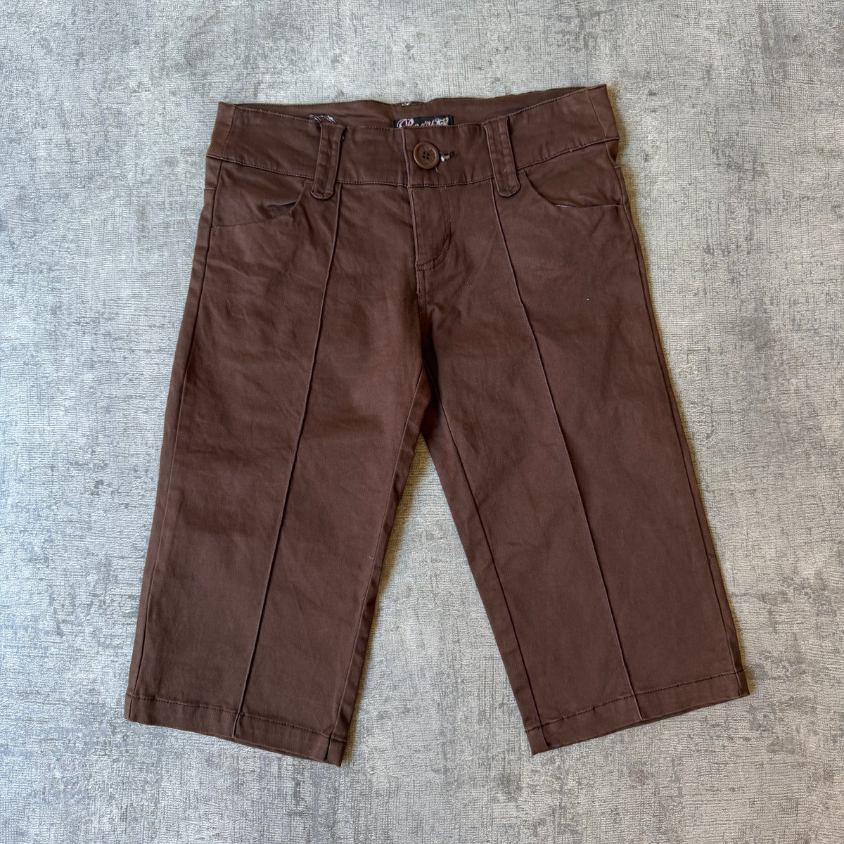 Roxy Womens Y2K Brown Capris Size 10 Slim Fit Low Rise               -E12