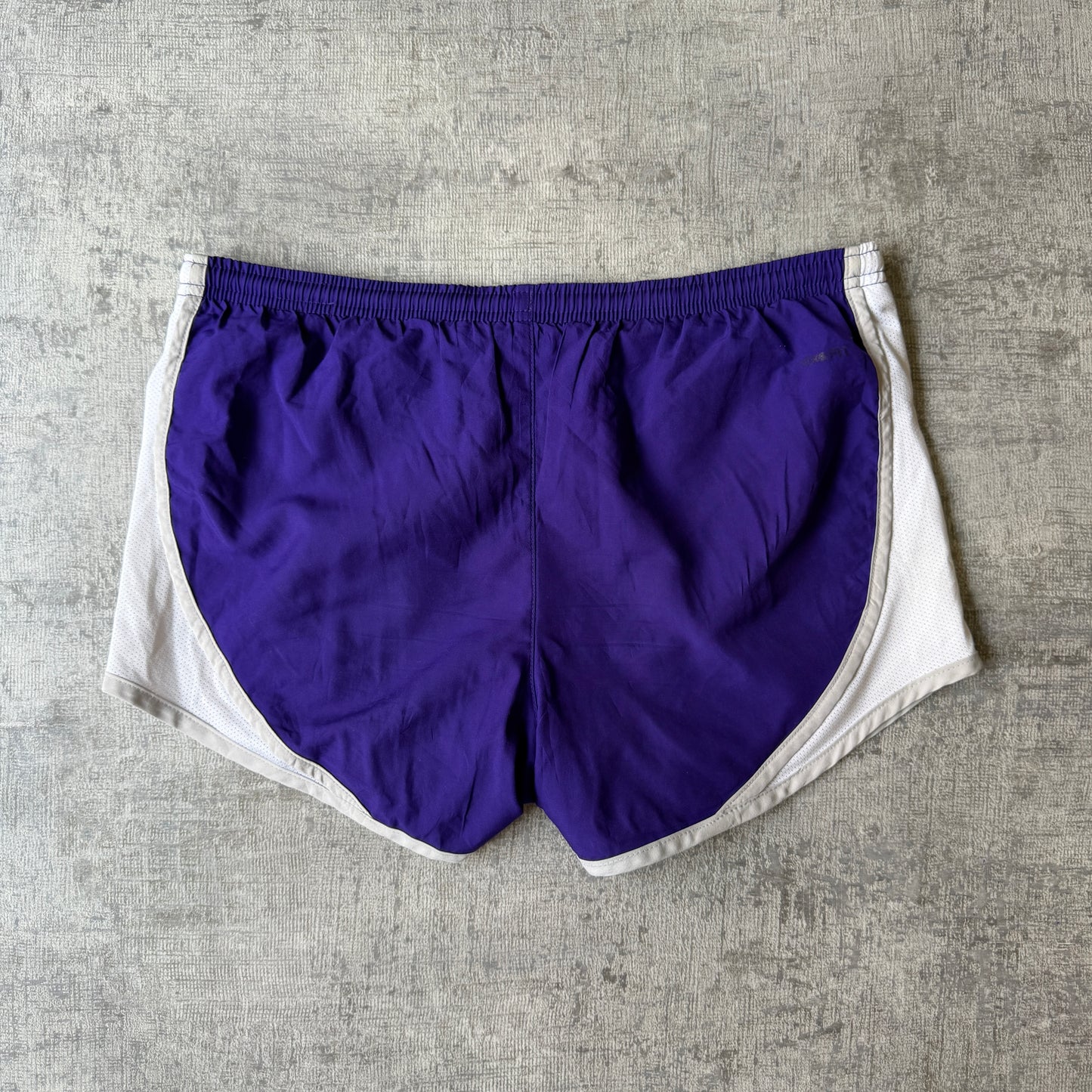 Nike Y2K Purple White Running Shorts Size S NCAA         -D7