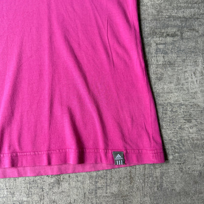 Adidas Women’s Y2K Pink “Cut like Diamonds” Graphic Tee Size 16          -F68