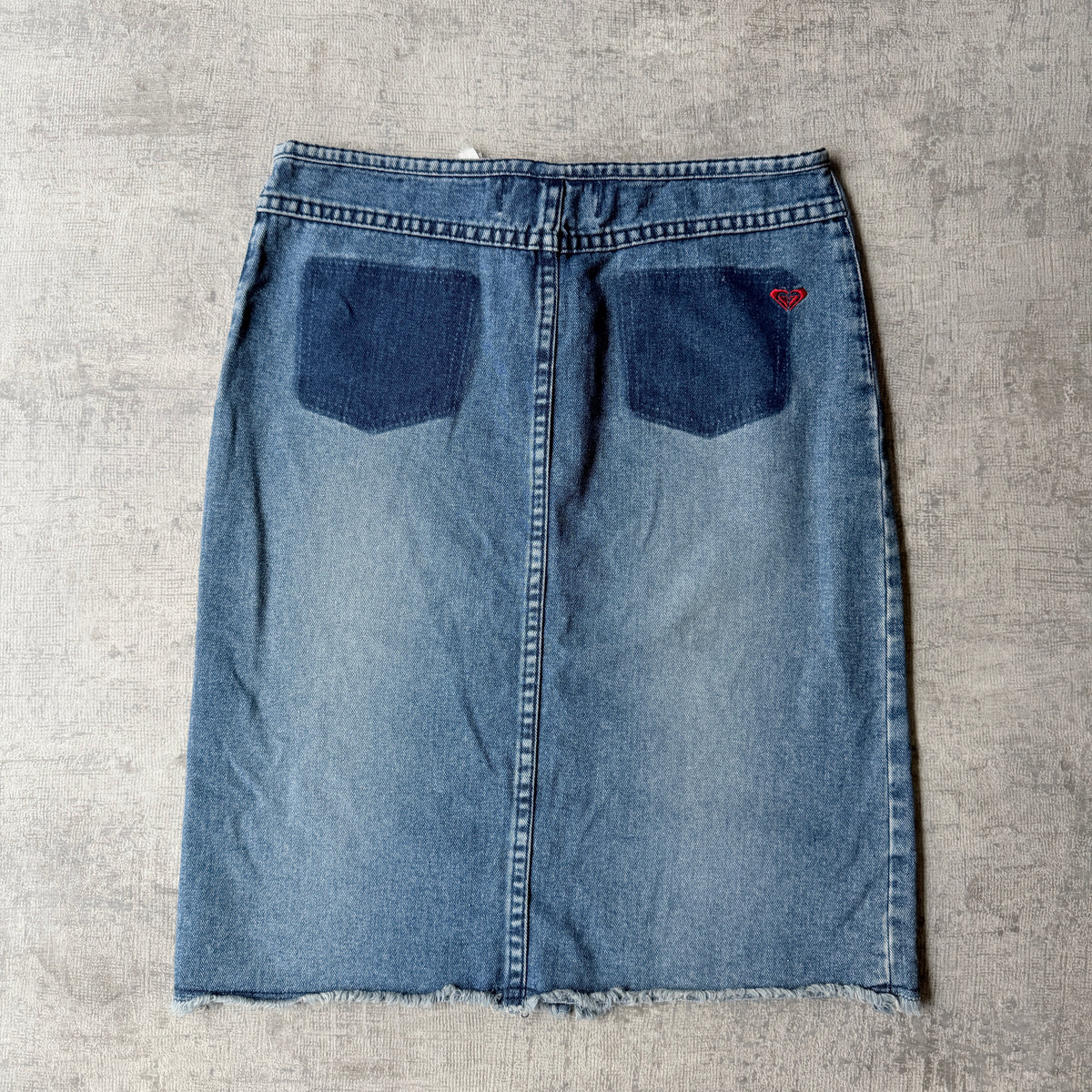 Roxy Jeans Y2K Womens Denim Skirt Size 14 Blue Midi              -D13