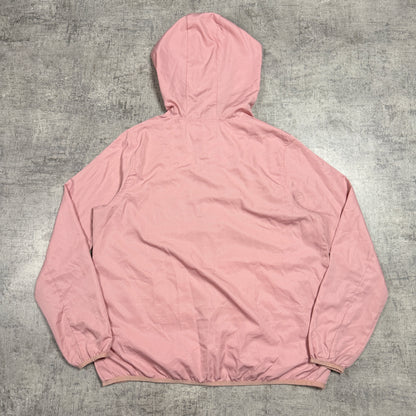 Kappa Y2K Womens Pastel Pink Hooded Track Jacket Size XL                -D25