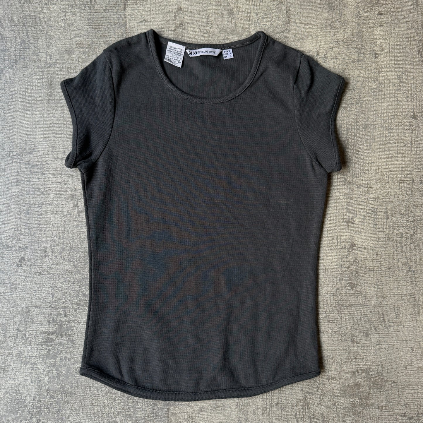 MNG Womens Leisurewear Longline Charcoal Grey Top Size M      -G57