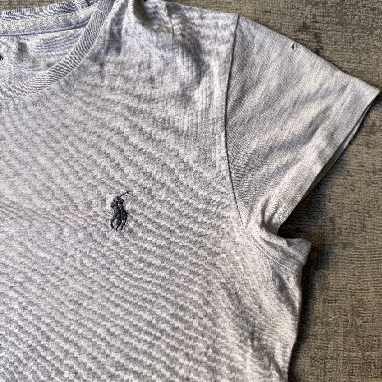 Polo Ralph Lauren Womens Grey T-Shirt Size M Short Sleeve Top          -D49
