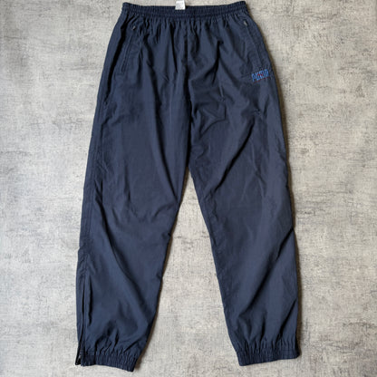 Puma Mens Y2K Track Pants Size L Navy Blue Embroidered Logo             -C6