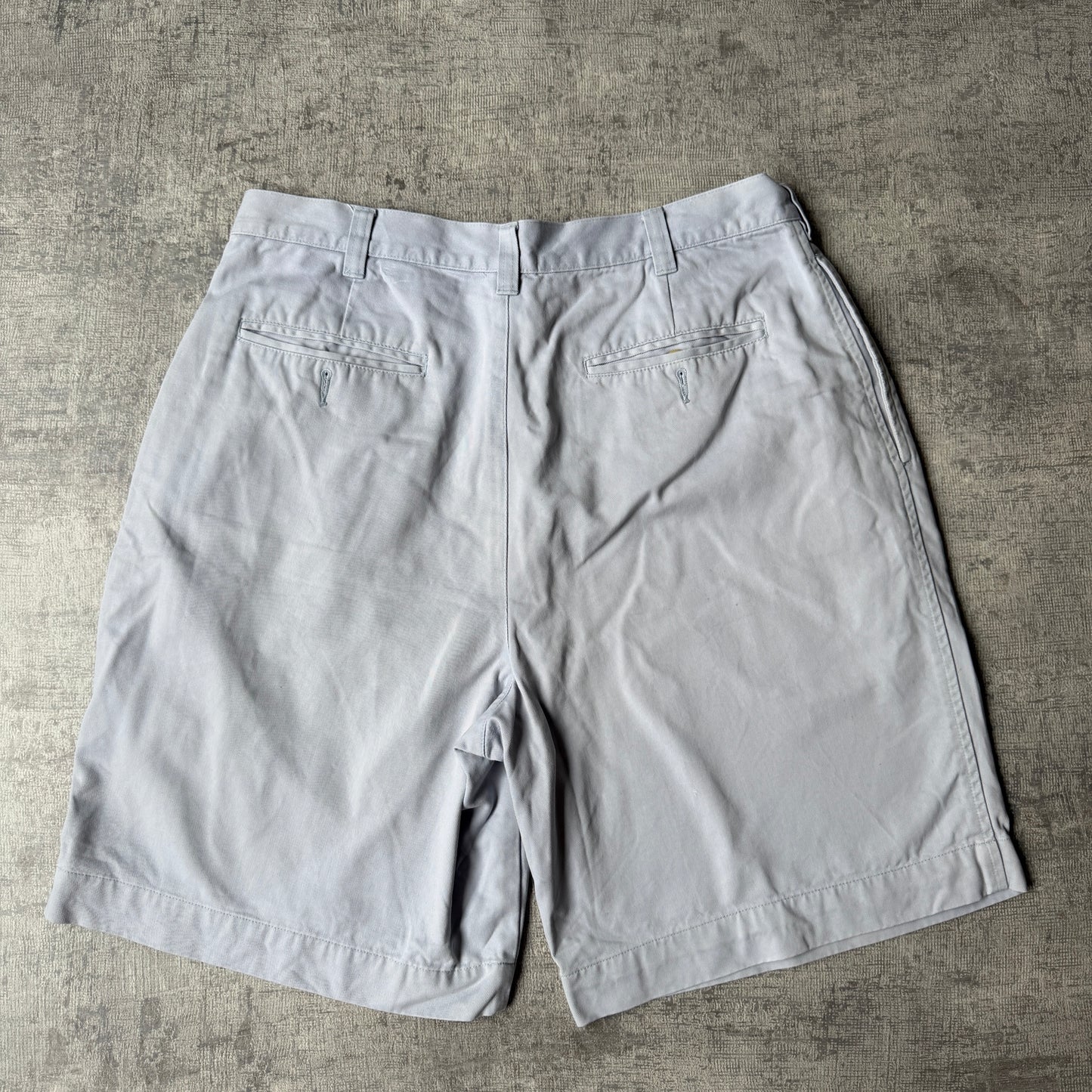 Nautica Y2K Baby Blue Pleated Dress Shorts Size 32 Mens       -G12