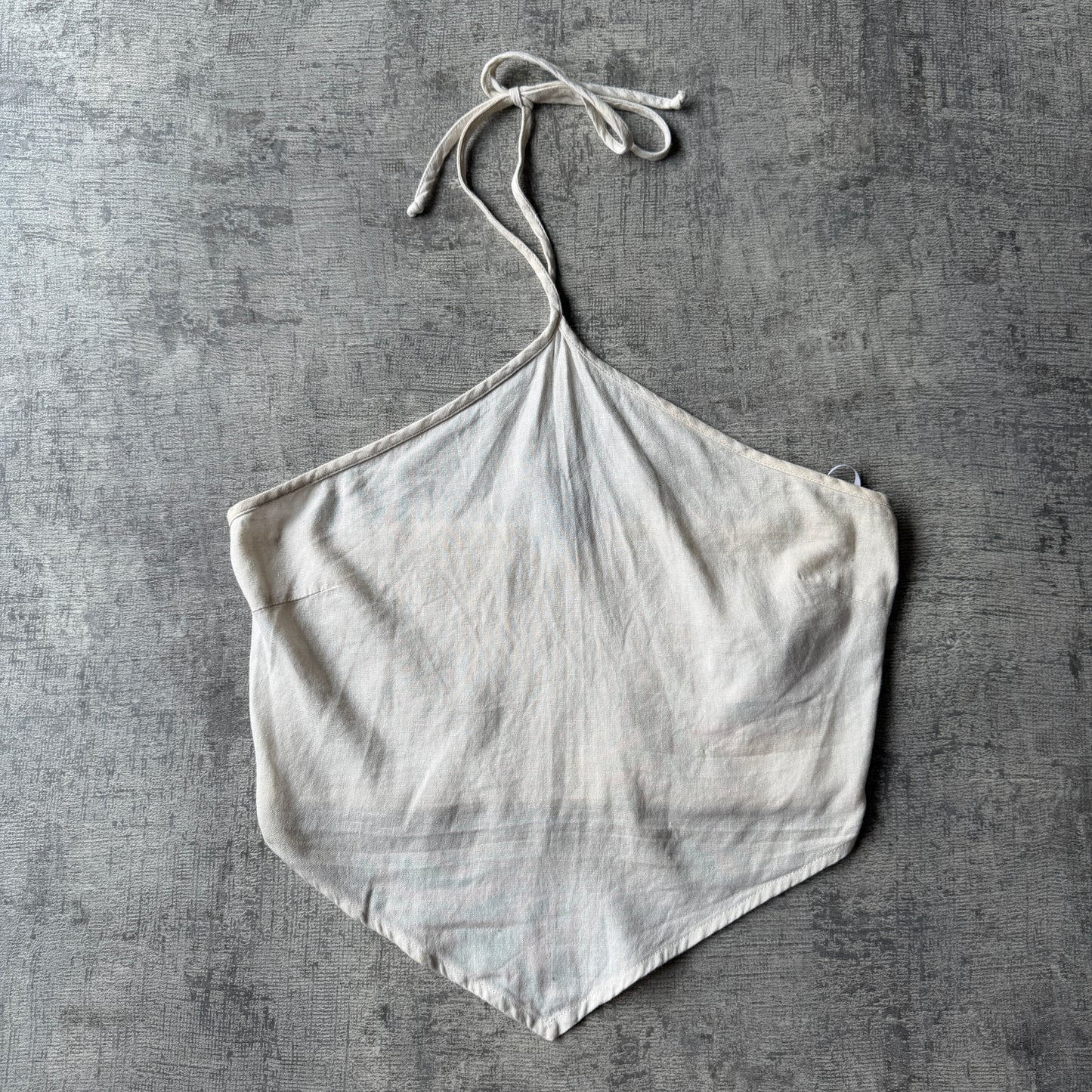 Vero Moda Beige Halter Neck Top Size M Womens Elastic Back       -B16