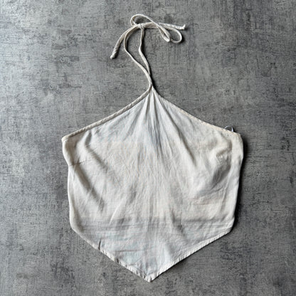 Vero Moda Beige Halter Neck Top Size M Womens Elastic Back       -B16