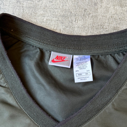 Nike Y2K Windbreaker Pullover Size XXL Mens Dark Green Jumper           -B41