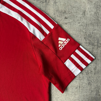 Adidas Y2K Womens Athletic Top Size 12y Fits S Womens Red White             -G69