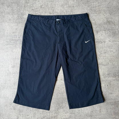 Nike Y2K Navy Baggy Athletic Shorts Size L Mens W’ Drawstring     -G7