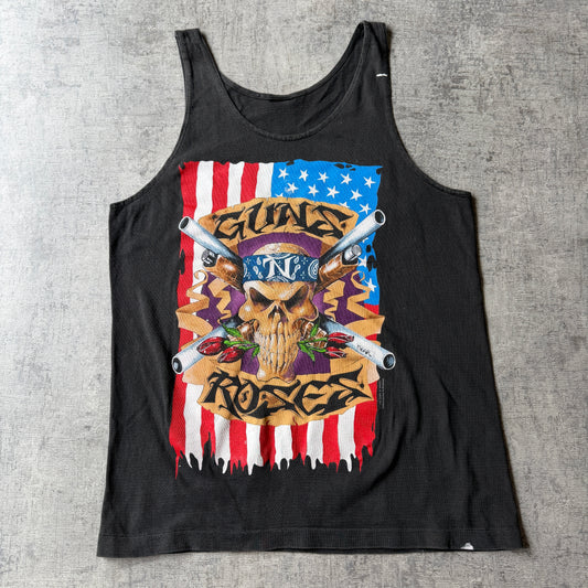 Guns & Roses 1991 Vintage Graphic Singlet Fits Size L Mens             -A56