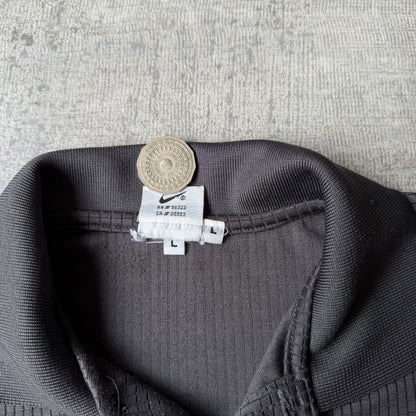 Nike Vintage Grey Polo Shirt Size L Mens Boxy Fit              -C66
