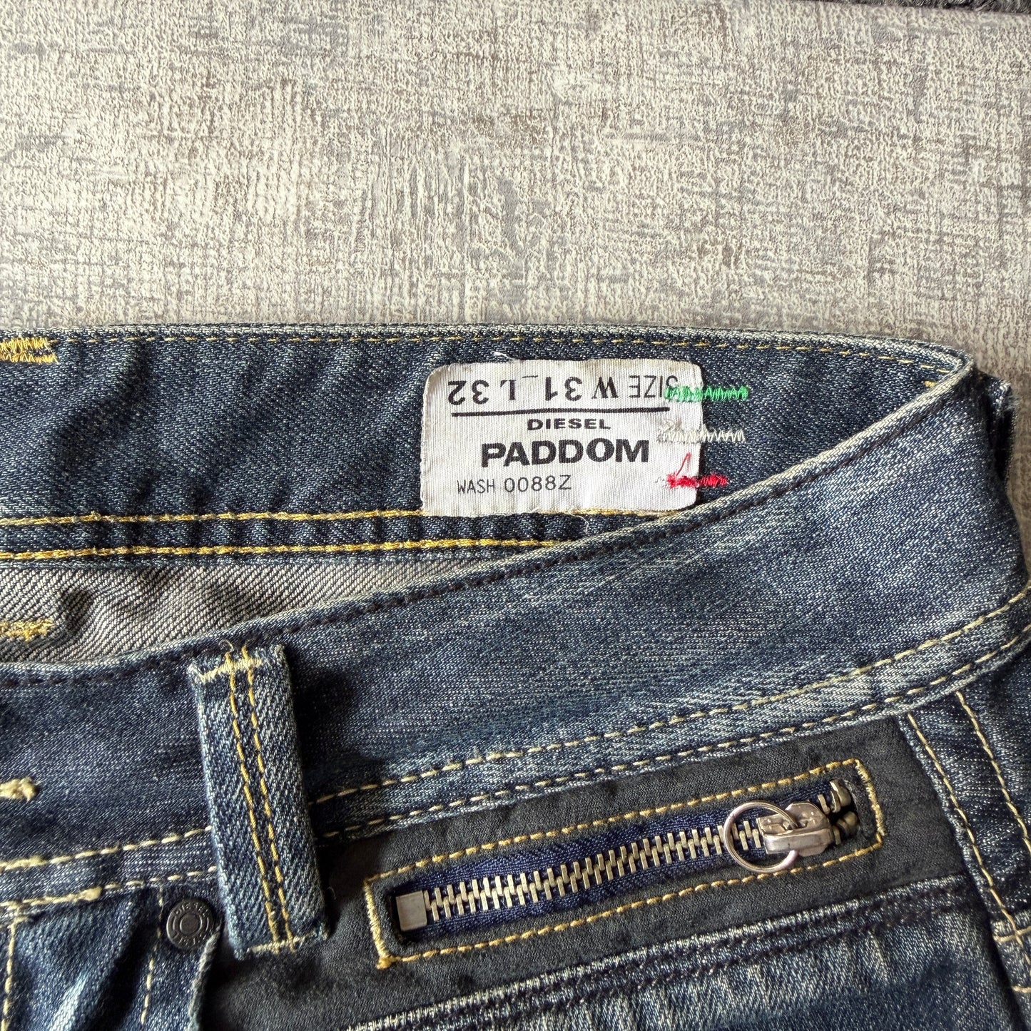 DIESEL Y2K Jeans Size 31 Mens Dark Blue Denim Bootcut             -C8