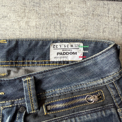 DIESEL Y2K Jeans Size 31 Mens Dark Blue Denim Bootcut             -C8